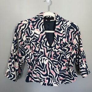 Plastic Island colorful cropped top